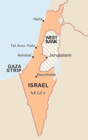 Verdeling Israël-Palestina na de Onafhankelijkheidsoorlog